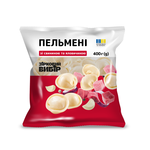 Пельмені Зірковий вибір зі свининою та яловичиною