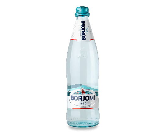 Вода мінеральна Borjomi сильногазована, скло