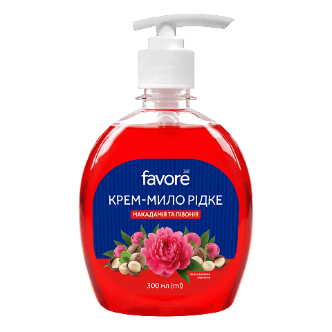 Крем-мило Favore Макадамія та півонія