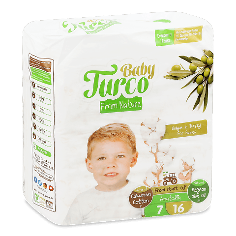 Підгузки Baby Turco XXL 7 20-30кг