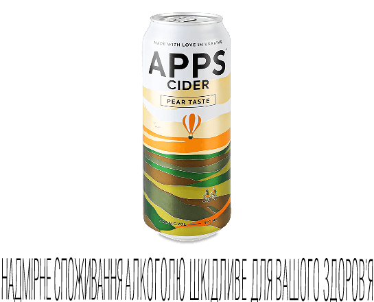 Сидр Apps зі смаком груші солодкий газований з/б