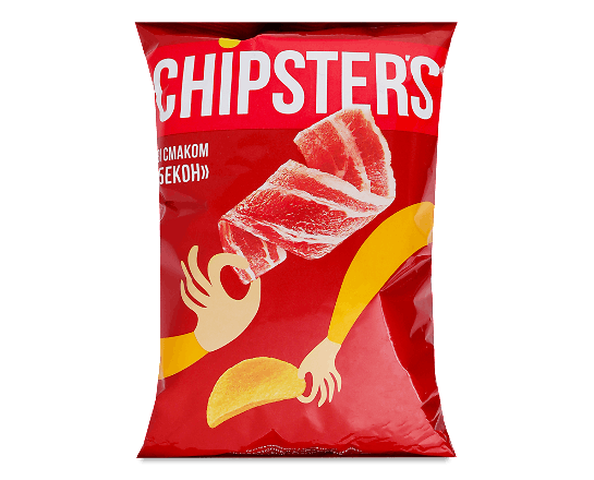 Чипси Chipster's картопляні зі смаком бекону