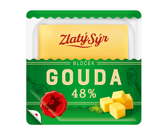 Сир Zlaty Syr Gouda напівтвердий 48%