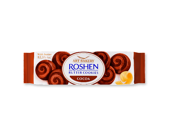 Печиво Roshen Butter Cookies з маслом та какао