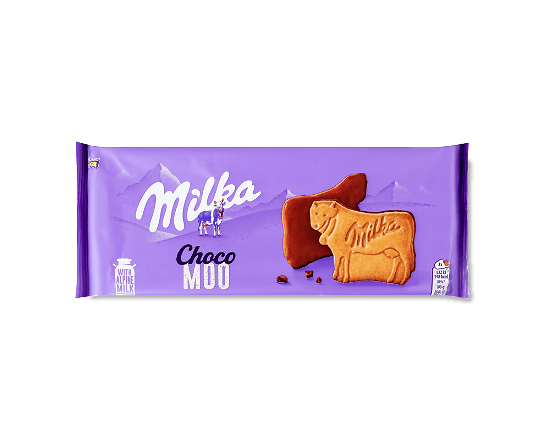 Печиво Milka Choco Moo вкрите молочним шоколадом