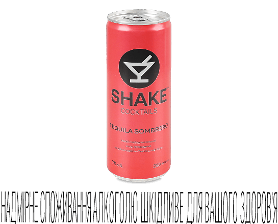 Напій слабоалкогольний Shake Cocktails Текіла Сомбреро з/б