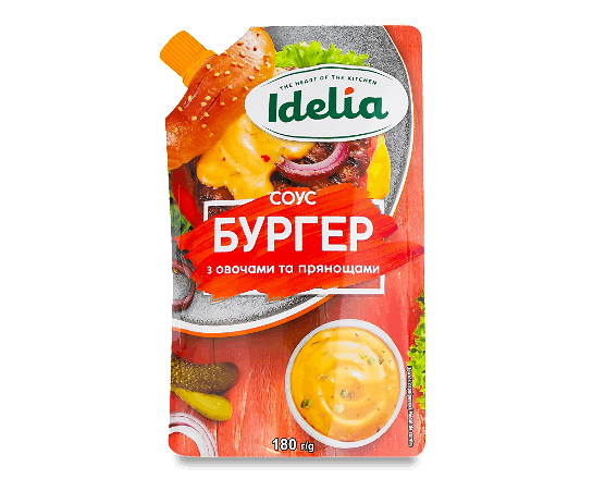 Соус Idelia Бургер з овочами та прянощами