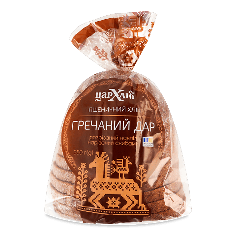 Хліб Цар-Хліб Гречаний дар пшеничний нарізаний