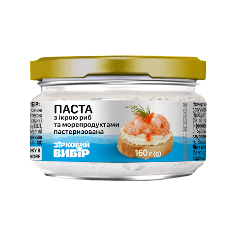 Паста Зірковий вибір з ікрою риб та морепродуктами