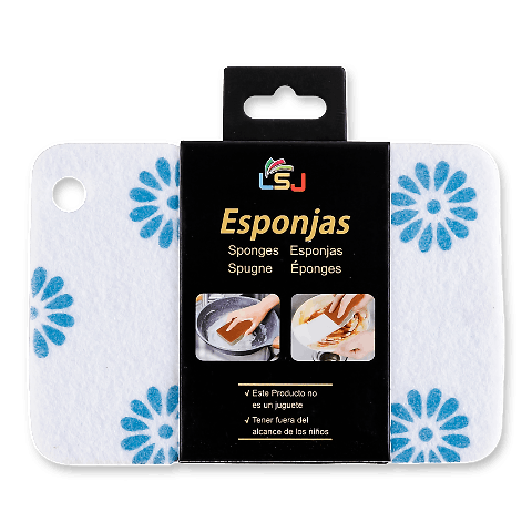 Губка для чищення неткана 13*9*4см