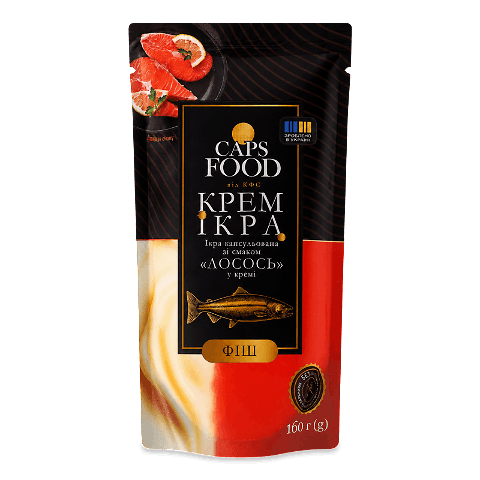 Ікра Caps Food капсульован смак лосось у кремі фіш
