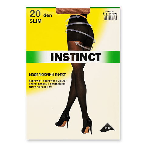 Колготки жіночі Instinct Slim 20 natural р.2