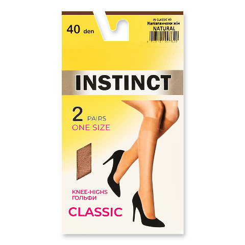 Напівпанчохи жін Instinct Classic 40 natur р.23-25