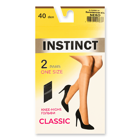 Напівпанчохи жін Instinct Classic 40 nero р.23-25