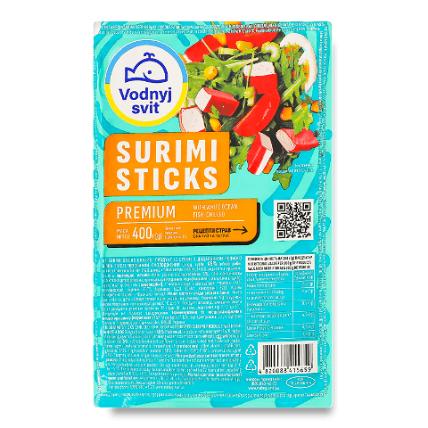 Палички крабові Водний світ Surimi sticks охолоджені