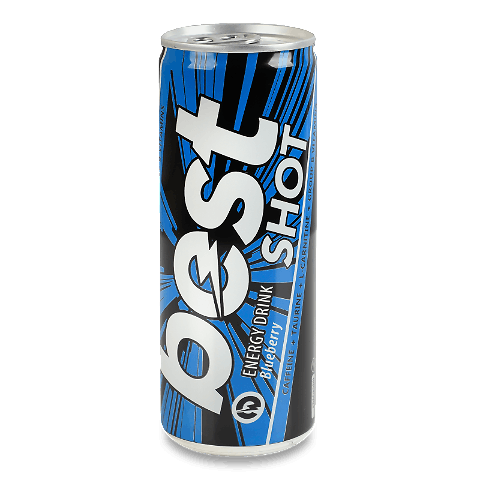 Напій енергетичний Best Shot Blueberry безалкогольний з/б