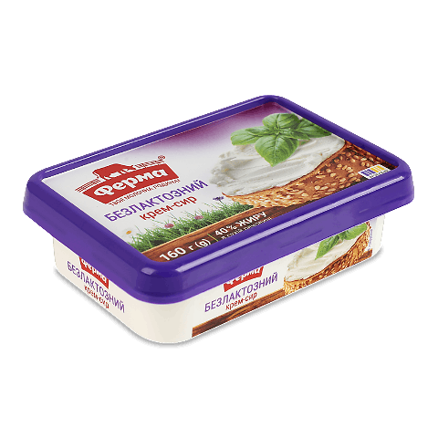 Крем-сир Ферма безлактозний 40% ванночка