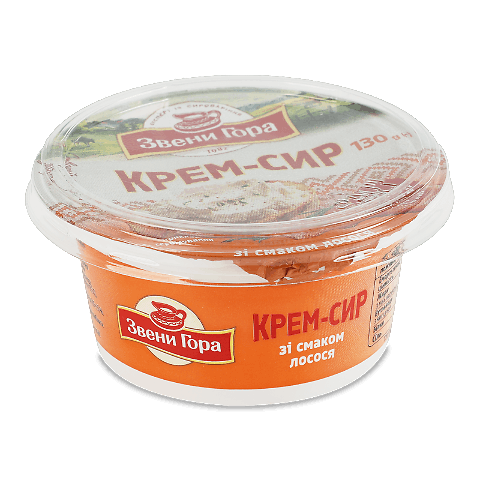 Крем-сир Звени Гора зі смаком лосося 50%