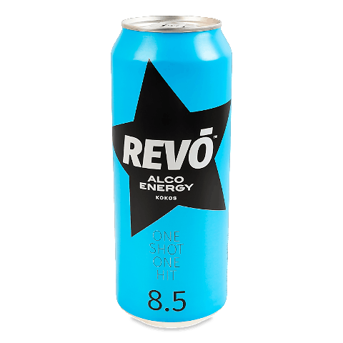 Напій енергетичний Revo Кокос слабоалкогольний з/б