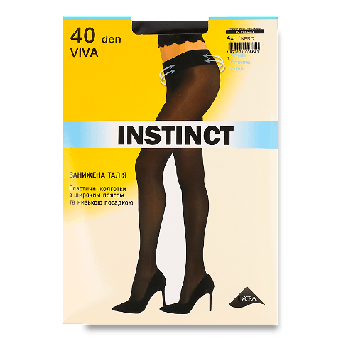 Колготки жіночі Instinct Viva 40 nero р.4