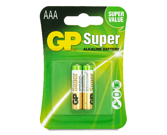 Батарейки GP SUPER ALKALINE 1.5V LR03 AAА