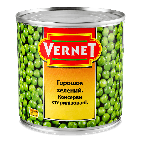 Горошок Vernet зелений з/б