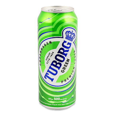 Пиво Tuborg Green з/б