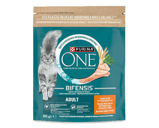Корм для котів Purina One Bifensis Adult з куркою та злаками сухий