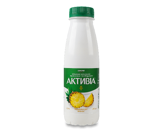 Біфідойогурт «Активіа» ананас питний 1,5%