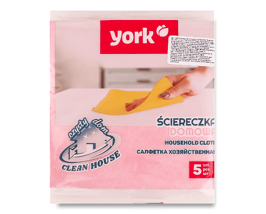 Ганчірки York для прибирання будинку 5 шт.