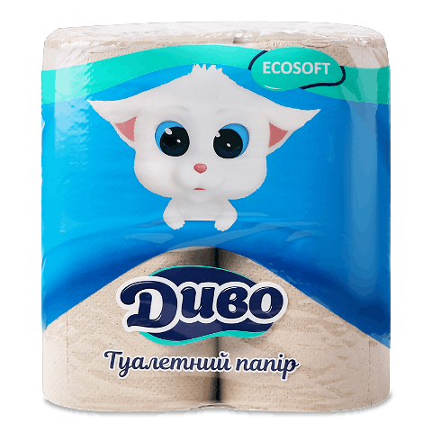 Папір туалетний Диво Ecosoft 2-шаровий