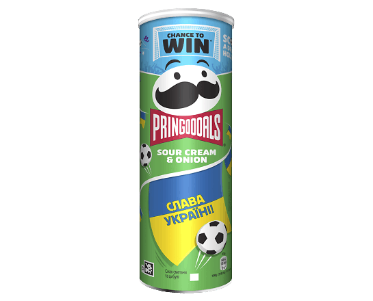 Чипси Pringles зі смаком сметани та цибулі