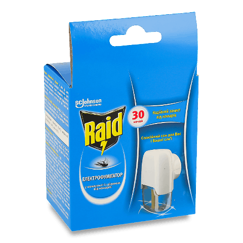 Електрофумігатор Raid 30 ночей + рідина 1 флакон