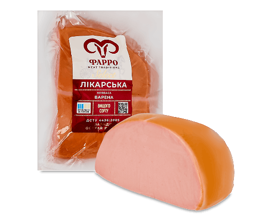 Ковбаса «Кременчукм'ясо» «Лікарська» в/ґ н/о м/в