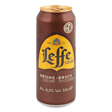 Пиво Leffe Brune з/б