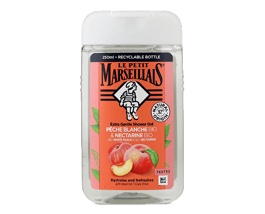 Гель для душу Le Petit Marseillais «Білий персик і нектарин»