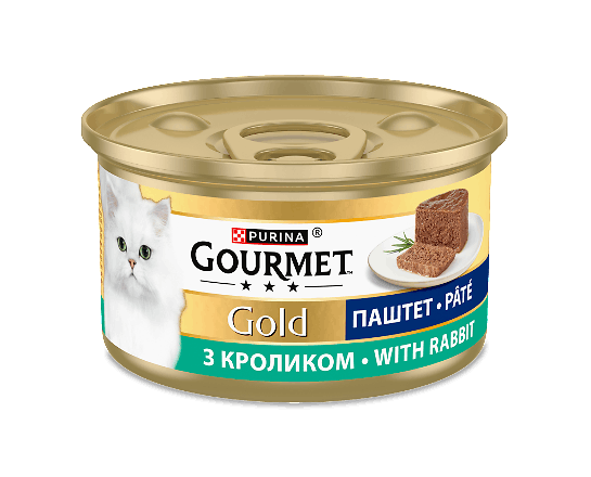 Корм для котів Gourmet Gold паштет із кролика
