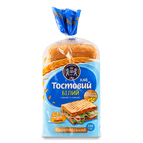 Хліб «Кулиничі» «Європейський» тостовий білий