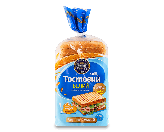 Хліб «Кулиничі» «Європейський» тостовий білий