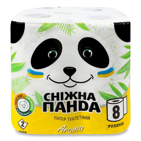 Папір туалетний «Сніжна панда» Aroma