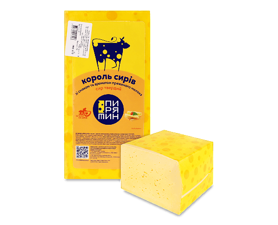 Сир «Пирятин» «Король сирів» зі смаком пряженого молока 50%