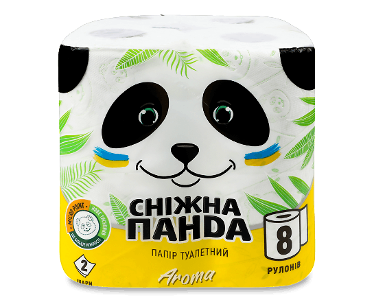 Папір туалетний «Сніжна панда» Aroma
