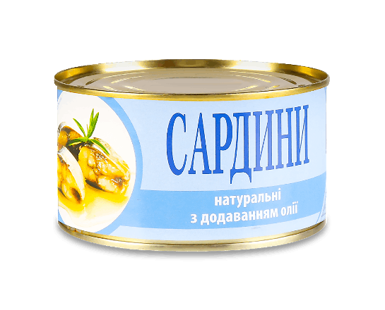 Сардина IRF натуральна з додаванням олії