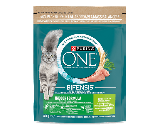 Корм Purina One Bifensis Indoor для домашніх котів