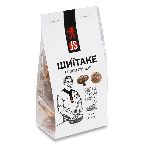 Гриби JS Shitake сушені, 30г – купити в інтернет-магазині Фора