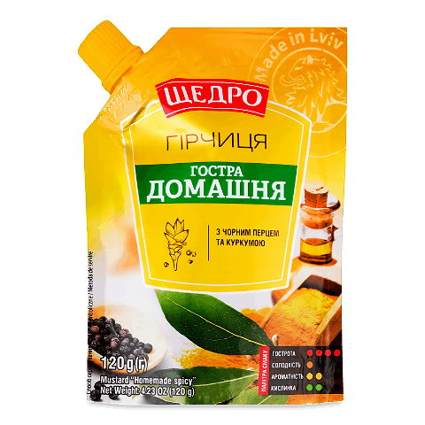 Гірчиця «Щедро» «Гостра домашня» д/п