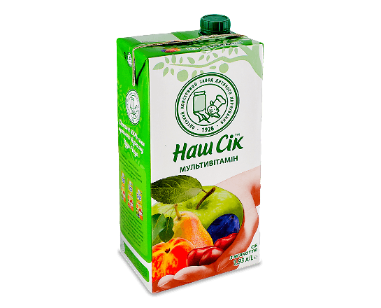 Сік «Наш Сік» мультивітамінний з м'якоттю