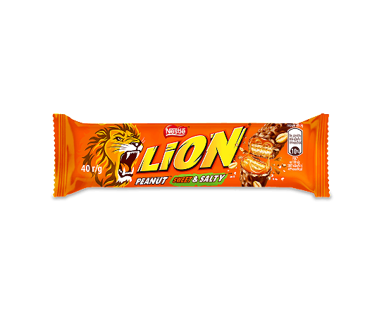 Батончик Nestle Lion з арахісом
