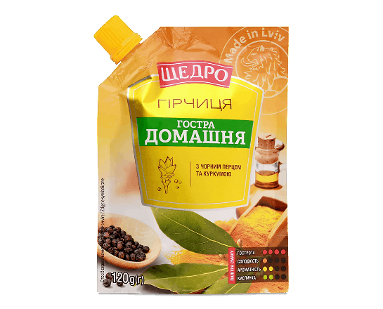 Гірчиця «Щедро» «Гостра домашня» д/п