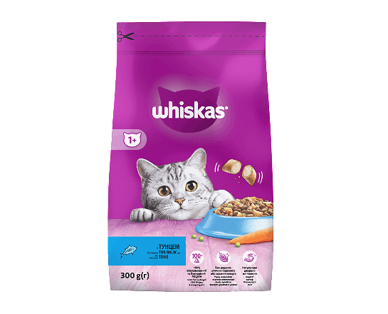 Корм Whiskas з тунцем для дорослих котів